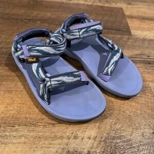 Teva Hurricane Kids Sport Sandals Waves Periwinkle US 1 Hiking Water Camping